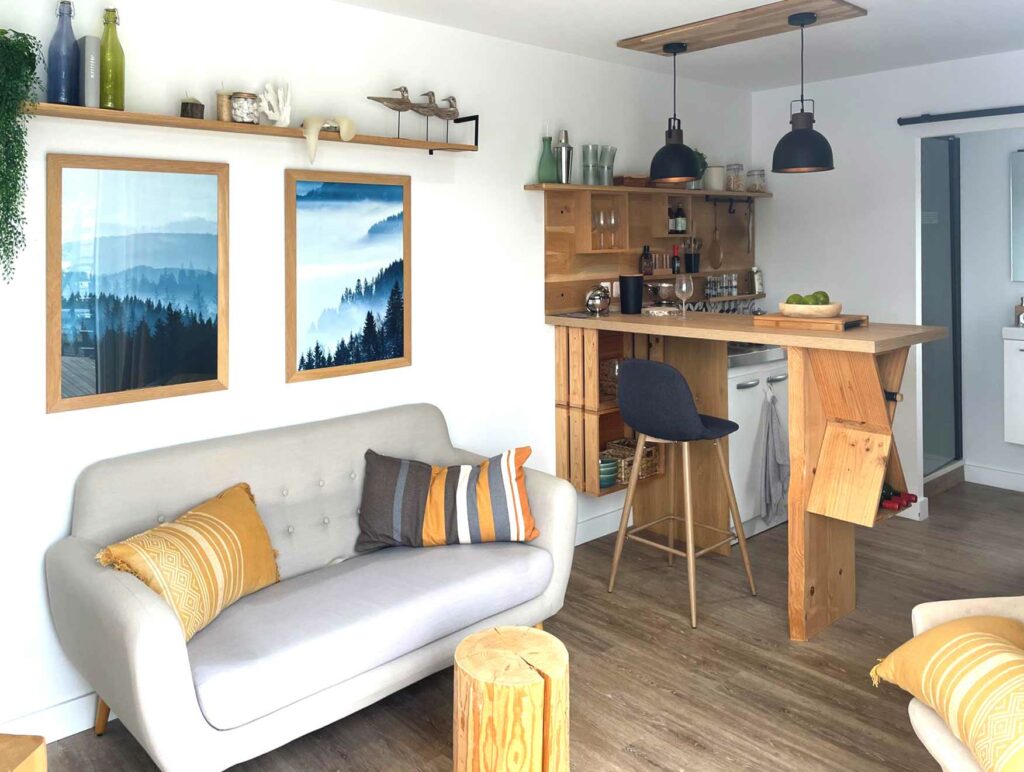 Aménagement intérieur d'un studio de jardin